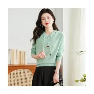 여성 러블리한 후드티 후드 핫핏 니트 봄가을 긴팔티셔츠 인기3