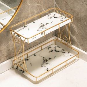 2단 선반 정리대 네일 정리함 보관함 수납함 향수진열대 트레이 화장대꾸미기 립스틱