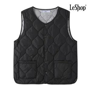 [롯데백화점]르샵 스트라이프 리버시블 경량 패딩 베스트 BPAVT011A
