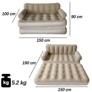 팽창식 접이식 소파 더블 다기능 야외 캠핑 에어 매트리스 여행용 등받이 침대