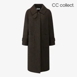 [롯데백화점]씨씨콜렉트 헤링본 아웃포켓 롱코트 C254MSG182