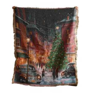 크리스마스 담요 빈티지 쇼파 커버 블랭킷 성탄절 패브릭 포스터 카페 가정용