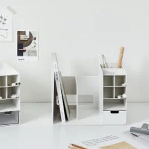 펜홀더 2단 서랍 책꽂이 오거나이저 데스크 멀티 정리함