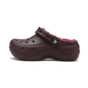 [크록스]클래식 플랫폼 라인드 클로그 우먼 털 방한화 샌들 207938_6WD