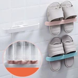 욕실화 슬리퍼 거치대 부착식 신발 정리대 거실화걸이 슬리퍼걸이