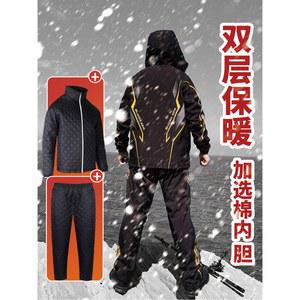 아웃도어 방한복 동계 등산 수트 방수 보온 고어텍스 하의 레인슈트 세트 상의