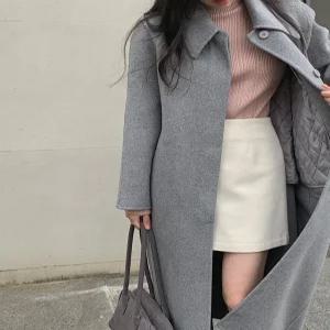 엘노아 핸드메이드 롱코트 / 누빔안감