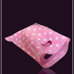 제리과학 화이트 도트 펀칭 PE 쇼핑백 40X50cm 50매 팬시봉투 쇼핑봉투 비닐백 비닐봉지 비닐쇼핑백