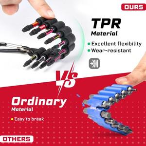 Geinxurn 임팩트 사각 드라이버 비트 세트 2인치 SQ1/SQ2/SQ3 자석 S2 스틸 비트( 걸이 스트립 포함)