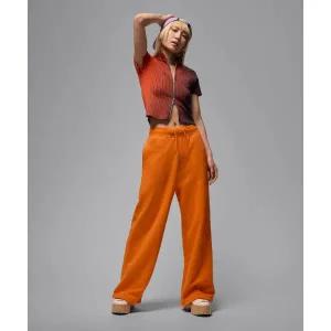 브랜드정품 나이키 NIKE 조던 플라이트 플리스 프렌치 테리 오픈 헴 팬츠 W - 스타피쉬:캠프파이어 오렌지