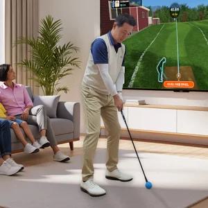 텔몬파크골프홈 가정용 스크린 파크골프 시뮬레이터 스윙분석기 실내 스윙연습기