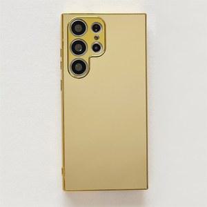 핸드폰케이스 갤럭시 s25 s24 s23 s22 s21 s20 플러스 울트라 FE 뒷면 커버 Coques에 대한 광택 골드 실버 메이크업 거울 하드 PC 케이스 DS-MM