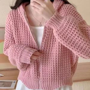 쌀쌀한 계절 짚업 후드 가디건 데일리 간절기 패션 코디 매치 소프트한 부드러운 캐주얼 아우터