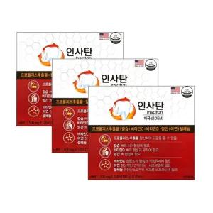 인사탄 120정(4개월)x3개 프로폴리스 뼈 치아 칼슘 비타민D 망간 아연 셀레늄 항산화