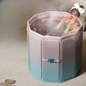 접이식 반신욕조 홀딩 머드 원터치 스노우 폴딩 물절약