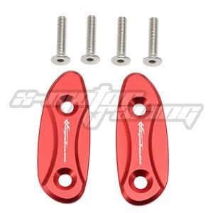 SUZUKI Hayabusa GSX1300R 1999-2020 호환  백미러 구멍 커버 블록 오프 캡베이스 블랙/골드/레드/블루