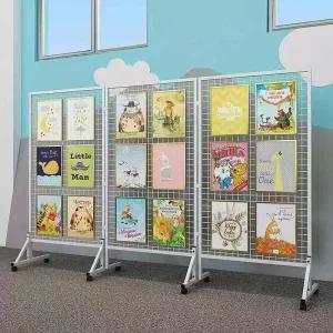 메쉬망진열대 그림 전시 철제 학교 철망 네트망 휀스 파티션 전시대 진열 그림진열대 스탠드