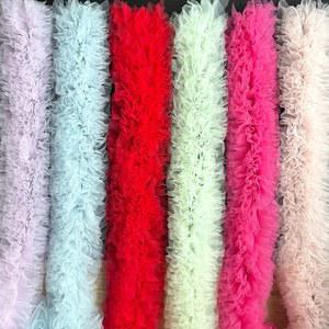 야드 핑크 화이트 인형 액세서리 블루 의류 원단 퍼프 바느질 공예 소녀 메쉬 스커트 레이스 DIY 3D