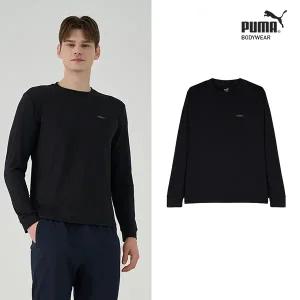 [푸마] 남성 에센셜 롱 슬리브 티셔츠 (블랙)