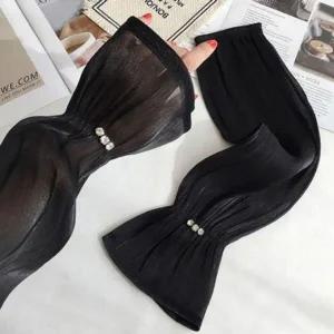 [골드스마일]여성 여름 팔 손등 가리개 운전 골프 쿨 토시 블랙 팔