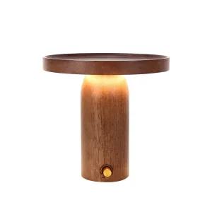 밝기조절 충전식 무선 무드등 원목 트레이 테이블 단 스탠드 조명 사이드 등 수면등 취침등