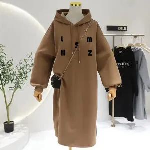 파이브 후드 기모 원피스_NC3OP008