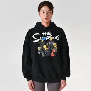 675003 심슨 와이드핏 여성 후드티셔츠 675003 TLVG8 1000