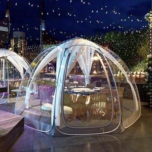 비닐 원터치 우레탄 텐트 바람막이 간이 천막 투명 글램핑