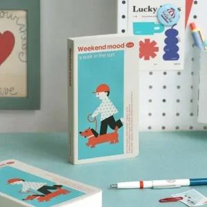 아이코닉 슬로우 핸디노트 라인 유선 포켓 수첩