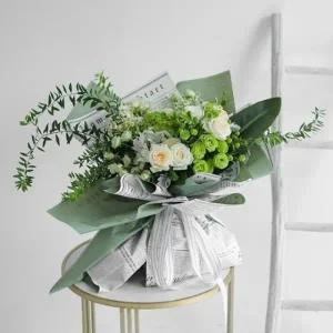 키밍 꽃다발 신문 포장지 부케 졸업식 입학식