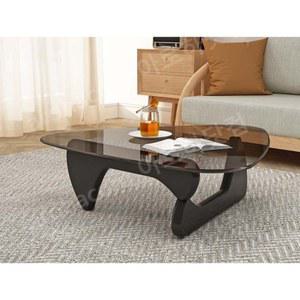 이사무노구치 인테이블 유리 티 거실 커피 북유럽 테이블 강화유리 특이한