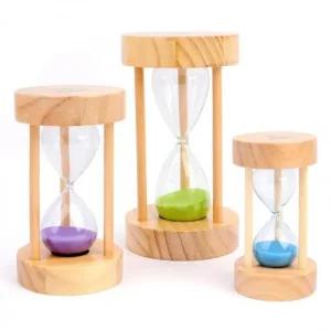 심플모래시계 원목 탁상 심플 유리 모래시계15분 (48zvV)