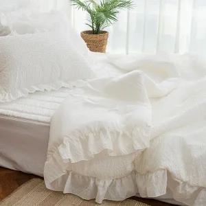 갤러리아 리빙홈 크림 뱀부 시어서커 아사면 이불세트 SS 이불 베개커버 세