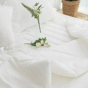 갤러리아 리빙홈 크림 뱀부 시어서커 아사면 침구세트 SS 이불 패드 베개커