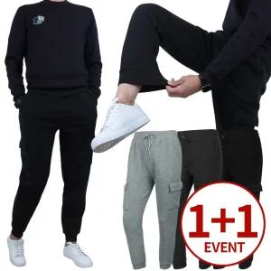 (1+1) 보카시 울트라 웜 기모 카고 조거 팬츠