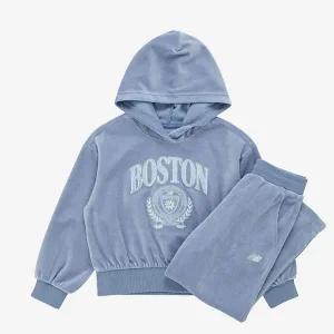 뉴발란스키즈 벨로아 후드 변형 셋업 NK9YE4813G-51 트레이닝