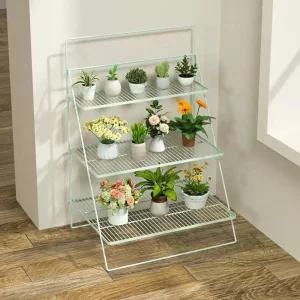 화분 진열 접이식 화분대 정리대 계단식 선반 받침대 5단