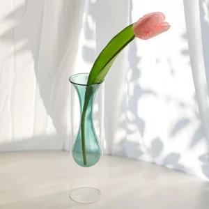 벨라 버블 이중유리 화병 (6type) (벨라 롱(딥그린))장식 화병꽃 소품 글라스 글라스병 투명병 꽃병 유리병