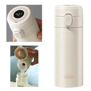 에디슨 LED 온도표시 분유 보온병 보온보냉텀블러 350ml