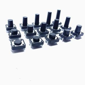 12x12mm 시리즈 택트 스위치 DIP 4 핀 촉각 미니 푸시 버튼 12x12x4.3/5/6/20 MM 5mm ~
