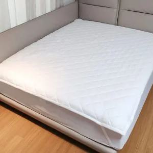 퀸 침대 패드 얇은 매트리스 세탁 극세사 밴딩 패드 먼지없는 마이크로 바늘질 흡수력 사계절 화이바