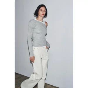 [국내배송] 자라 더블 스타일 언밸런스 티셔츠 - 그레이 5644/898/803 1828884