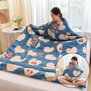 대형 웨어러블 이불 겨울 팔끼우는 입는이불 팔넣는 담요 망토