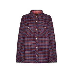 [크로커다일레이디]크로커다일레이디 기모 금장단추 체크셔츠_CLEWBL203