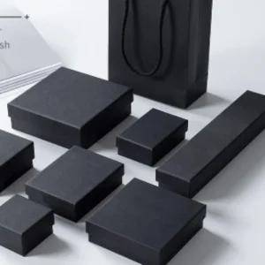 무광 블랙 주얼리 케이스 선물 포장함 고급 악세서리 보관 상자