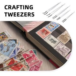 5개 세트 소프트 고무 핀셋 정밀 코팅 도구 보석 공예 스탬프 취급 전자 제품 키트