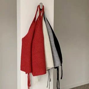 핫핑 [울20/레이어드템] 마드린 리본 니트 뷔스티에