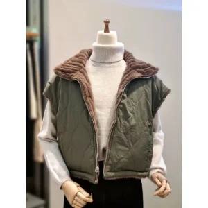 [갤러리아] ab.f.z 페이크퍼 패딩 리버시블 집업 조끼 베스트 ACA1HF31A