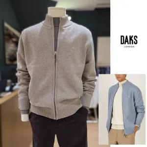 [갤러리아] 25FW 닥스 울 솔리드 방풍 풀집업 DLW1ZU112IO