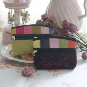 누빔 데이 색동 동전 기본 티슈